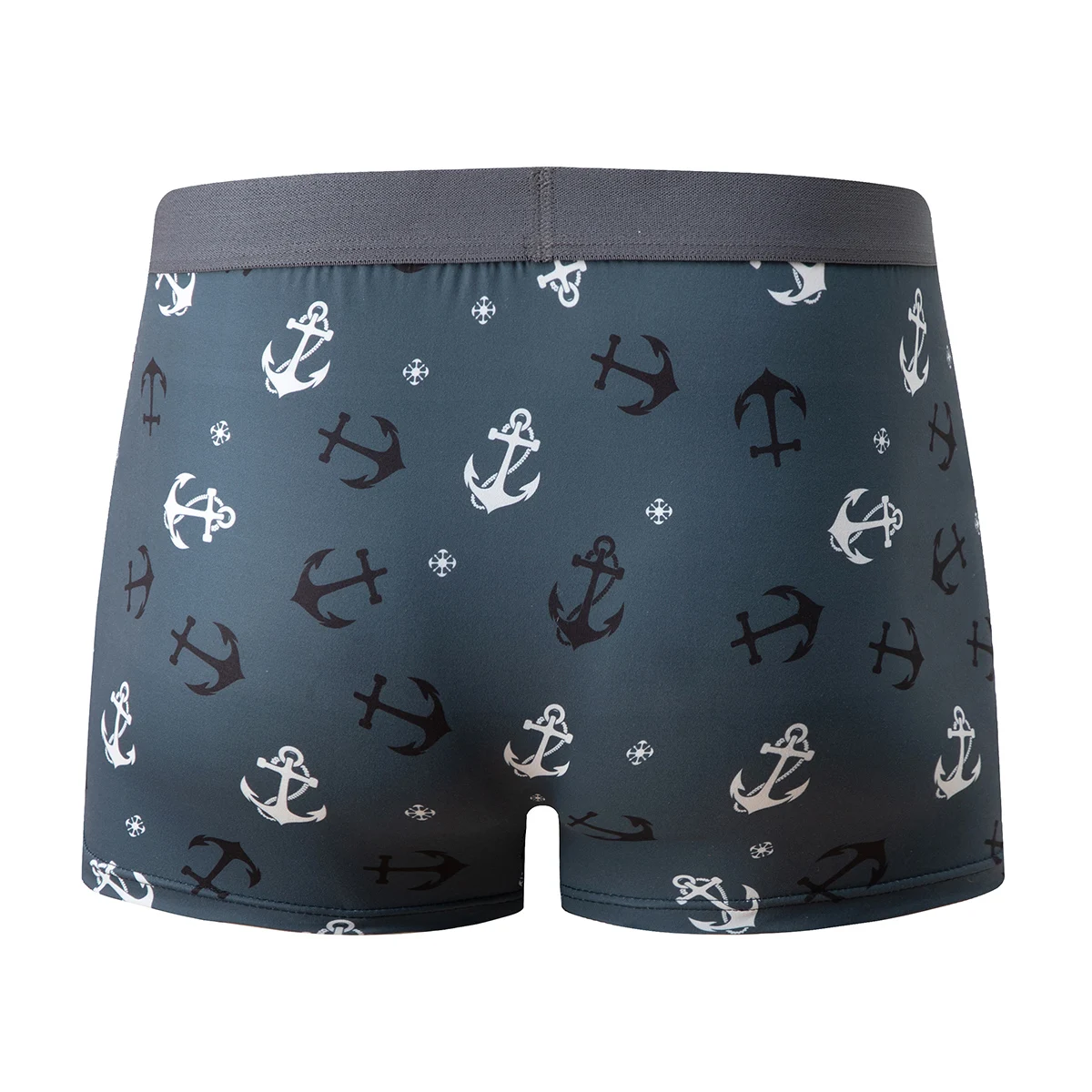 4-teiliges Set bedruckter Unterwäsche für Männer und Jugendliche, bequeme flache Boxershorts mit elastischem Bund, mehrfarbige Freizeitshorts – Detail 19
