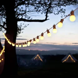 23M Patio String Light Bulbs G50 Milky Outdoor Camp Waterproof IP44 Lamp Christmas Garland Bulbs Garden Wedding Party LED Lights