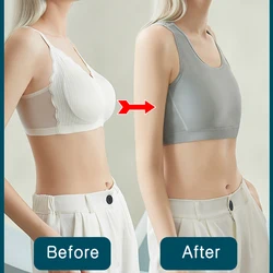 Workout Strong Elasticity Hollow out Breathable Super Flat Breast Vest Top Chest Binders Slim Fit Straps Tank Sports Bra Binders