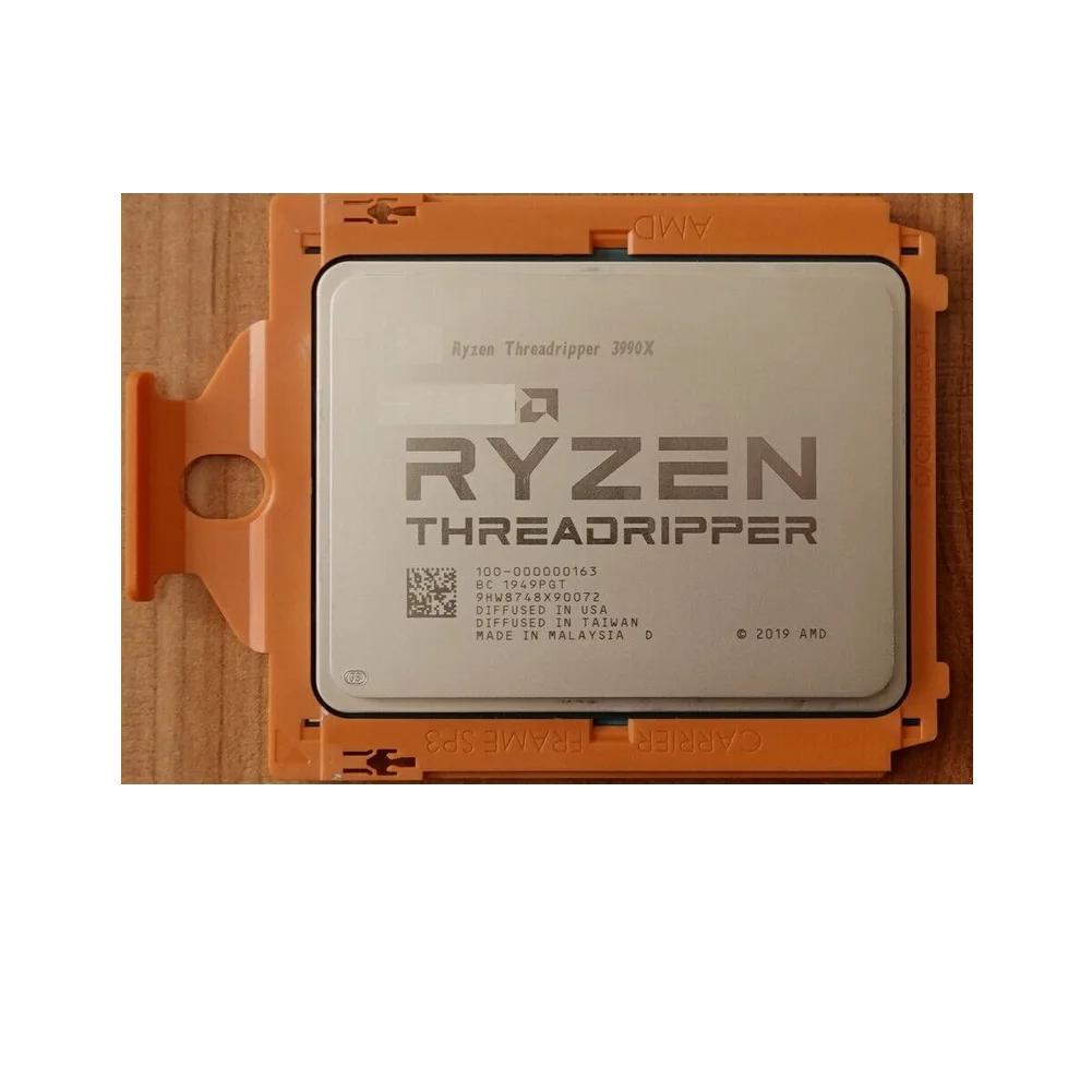 Bulk Ryzen Threadripper 3990X 3rd Gen Castle Peak 64-Core 128 Threads 2.9 GHz Socket sTRX4 280W Desktop CPU Processor