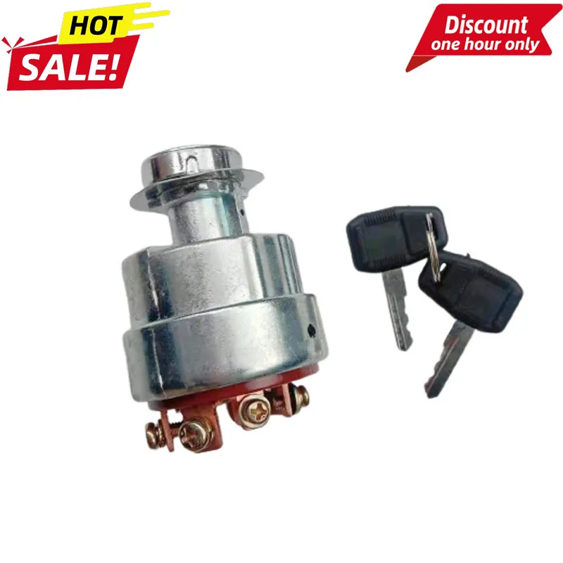 

For XCMG Longking Liugong Loader Ignition Switch JK412, Preheating Starter Key Switch for Forklift Construction Vehicle Parts
