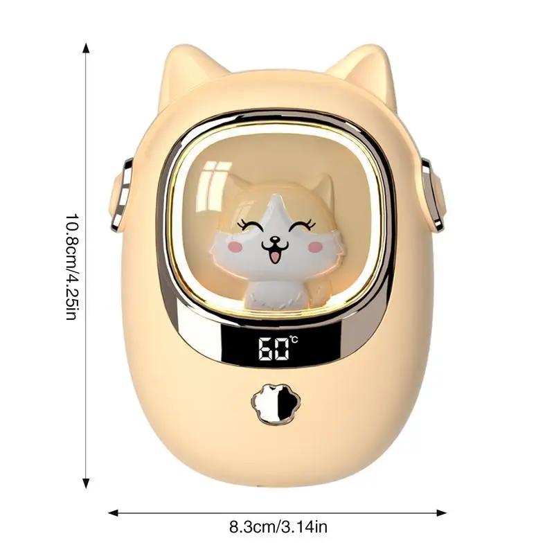 Cute Cat Mini Hand Warmer 3000mAh USB Rechargeable Portable Hand Heater Powerbank 2 In 1 Winter Pocket Electric Heater Xmas Gift