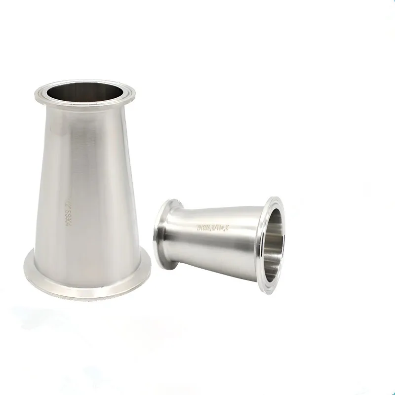 

3A Standard 2"(51mm)OD64 * 1"(25mm )OD50.5,Tri Clamp Reducer,Sanitary Pipe Fitting, Fast-loading Head And Head,Height-127mm