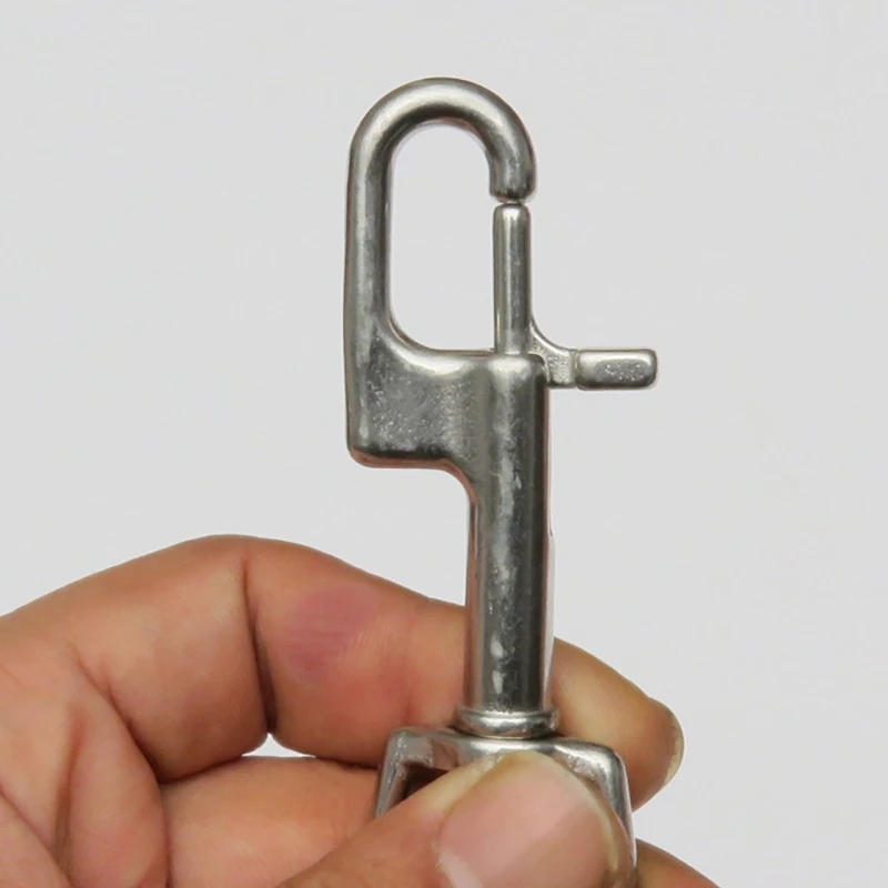 2X Diving Hook Stainless Steel Double Ended Bolt Snap Hook For Scuba Diving Pet Leash Camera Strap Keychain Hammock