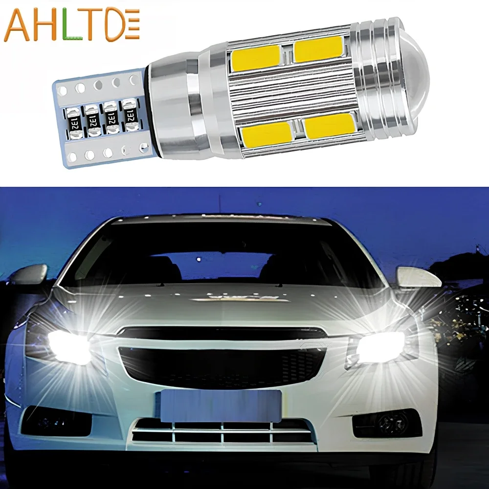 1/2/10/20/50/100Pcs Car T10 Canbus W5W 10SMD Turn Signal Lighting License Plate Bulbs Trunk Reading Light Parking Side LED Lamps