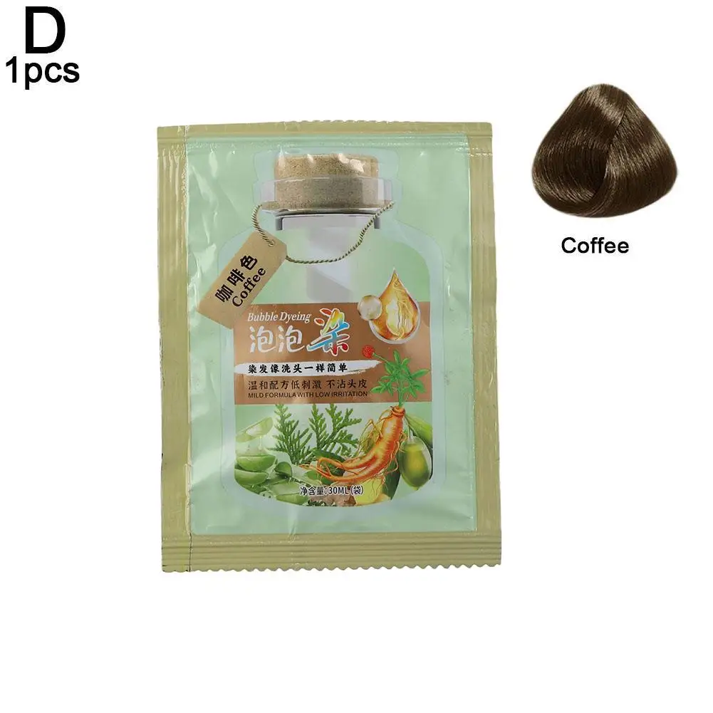 1/10 Stuks Voor Haar Koffie Champu Natuurlijke Kleurstof Shampoo Para Cubrir Canas Professionele Grijs Haar Repareren Vrouw Wit haar Cover