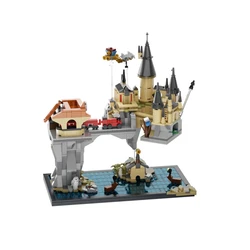 MOC Science Fiction Movie Magic Castle Model Building Blocks Miniature Hogwarts Castle Magic School Brick Toy Children's Gift
