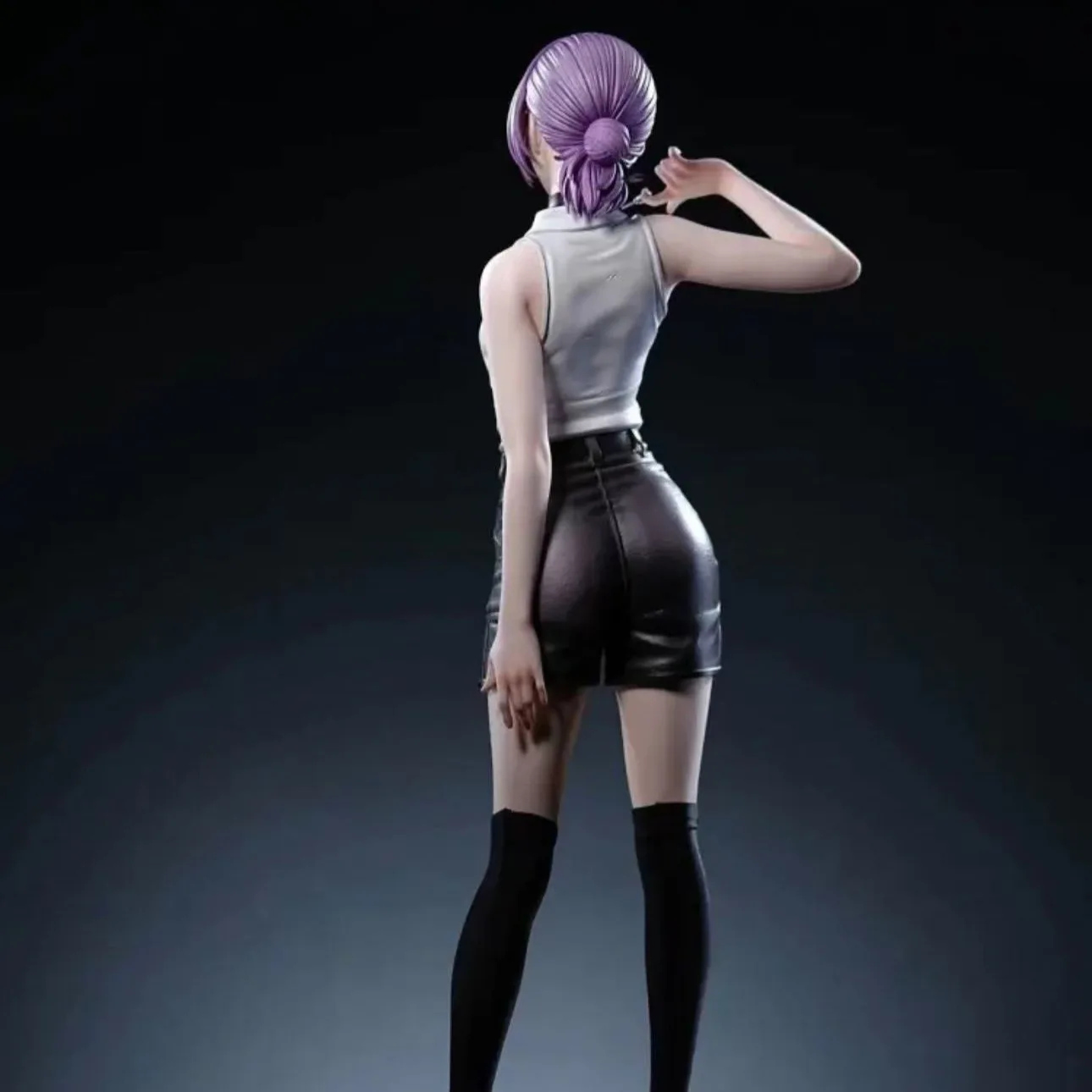 Figurka Chainsaw Man Reze, model stojący 32 cm, dekoracja na biurko dla chłopców, kolekcjonerska ozdoba, figurka akcji, zabawka, prezent