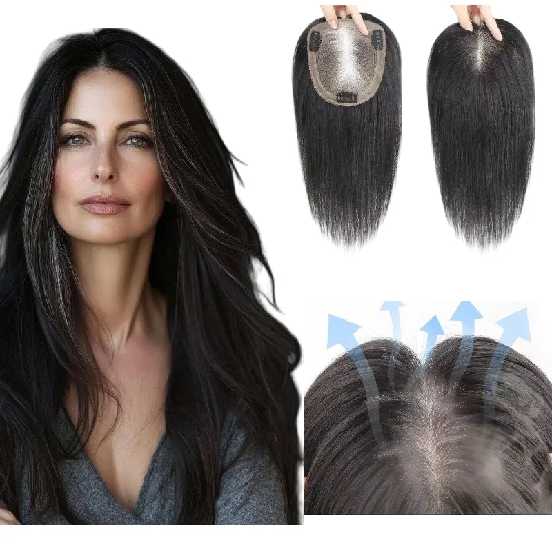 

Накладка для волос из 100% натуральных девственных волос на шелковой основе, 14x16, 30 см, ручной работы, женская, в наличии, доставка за 48 часов, опт, дропшиппинг