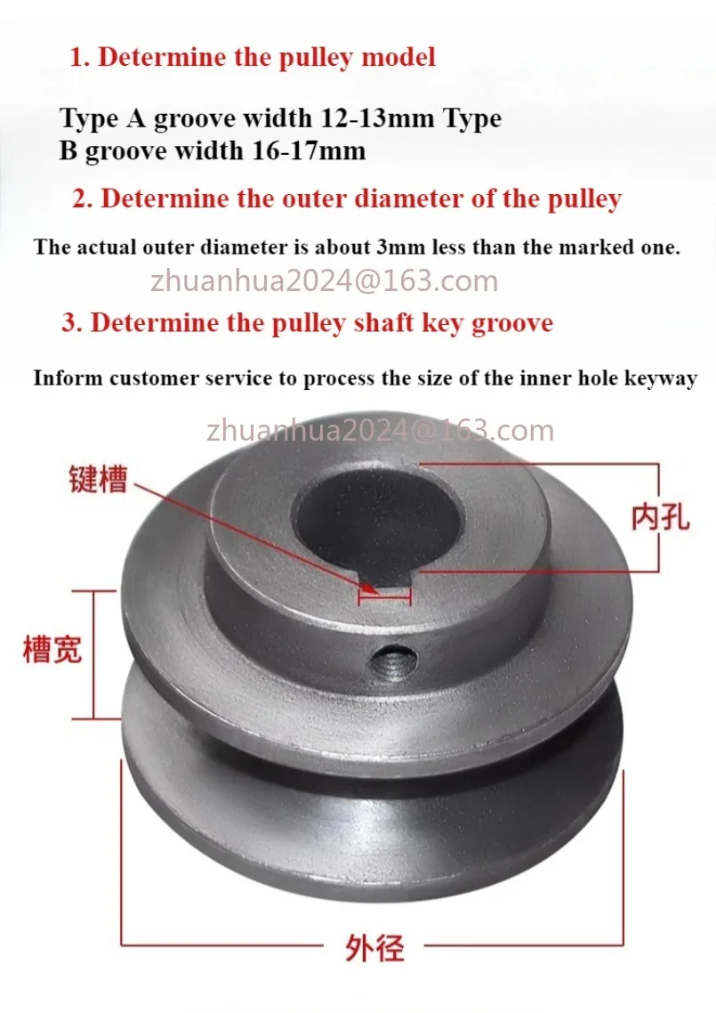 1pc Leather Wheel Type A Single Slot Motor Reducer  Dynamo Transmission Wheel Triangle Leather Wheel