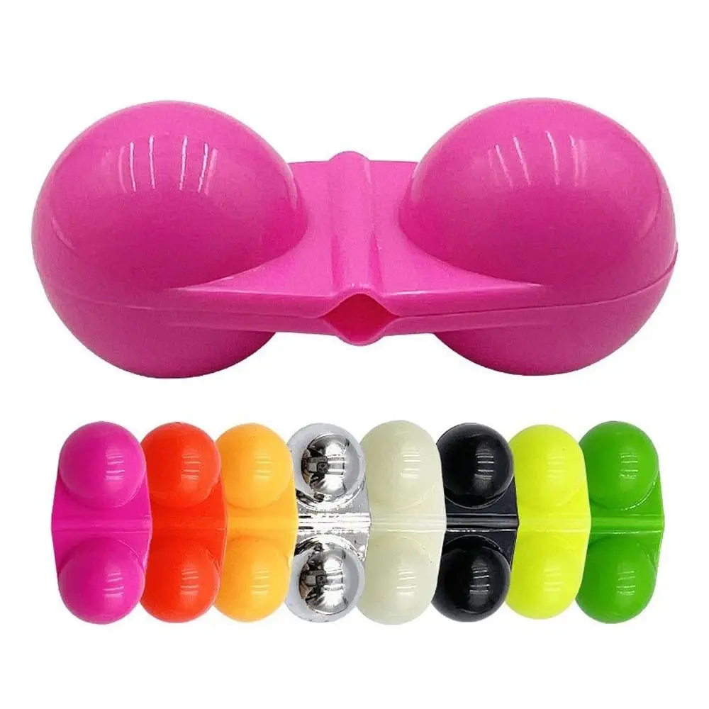

Waterproof Fishing Double Rattle Rustproof Luring Toos Fishing Ring Bell Steel Ball ABS Fishing Bell Beads Sea Fishing Attractor