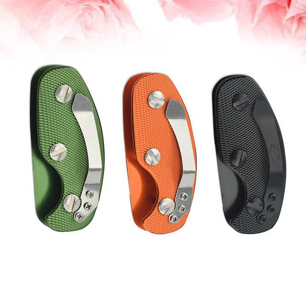 

3pcs Aluminum Alloy Holder With Clip, Slim Organizer Folder For Car Keys, Durable Key Ring, Space-Saving Key Holder Clips
