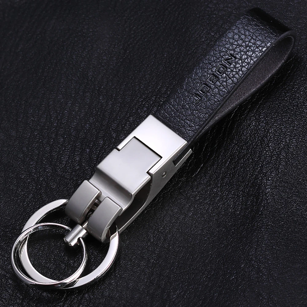 Jobon High-Grade KeyChain Leather Rope Key Holder Gift For Luxury Car Key Chain Holder Best Gift For Women Key Ring Bag Pendant