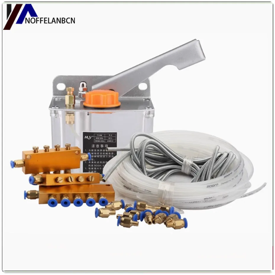 

Hand pressure oil pump, plastic transparent hand pressure oil pot, lubrication system, engraving machine tool, oil pump