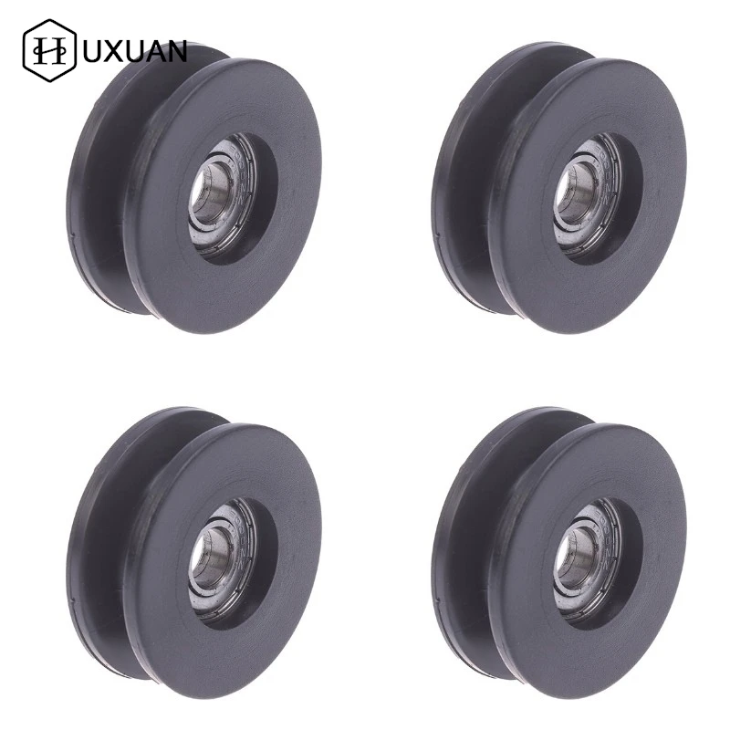 1PC Durable High Quality 50mm Black Bearing Pulley Wheel Cable Gym Equipment Part Wearproof Gym Kit