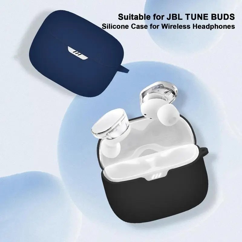 Earbuds Headphone Protective Case Anti-drop Silicone Wireless Earphone Shell Soild Color Dustproof for JBL TUNE BEAM