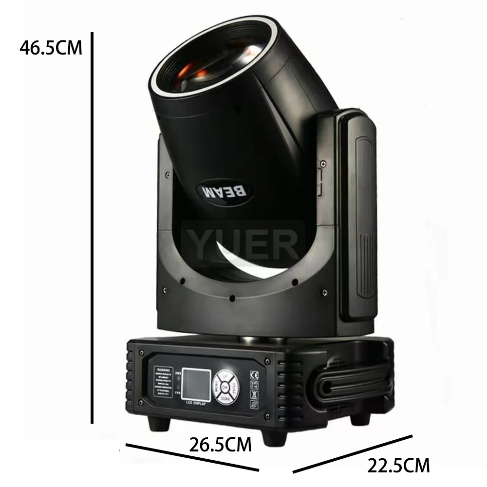 YUER NEW Mini Bulb Beam 230W 7R Moving Head Lighting With Ring For DJ Disco Projetor Projector Light With DMX Home Party
