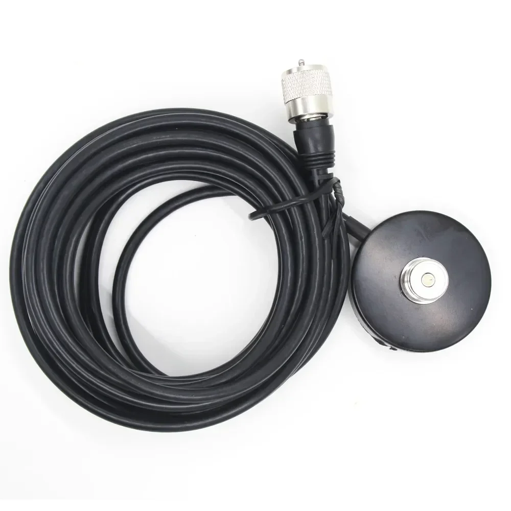 MB60 PL259 5M UHF Male Car Mobile Antenna Coax Cable MINI Magnetic Base for QYT KT-7900D BAOJIE BJ-218 Walkie Talkie