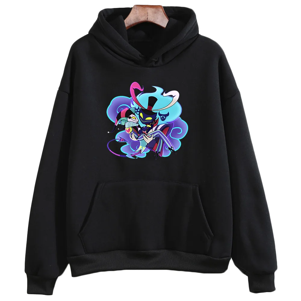 Mit Kapuze Helluva Boss Print Anime Mit Kapuze Bequeme Manga Sweatshirts Cartoon Print Süße Kleidung Sudaderas Harajuku Kawaii Hoody