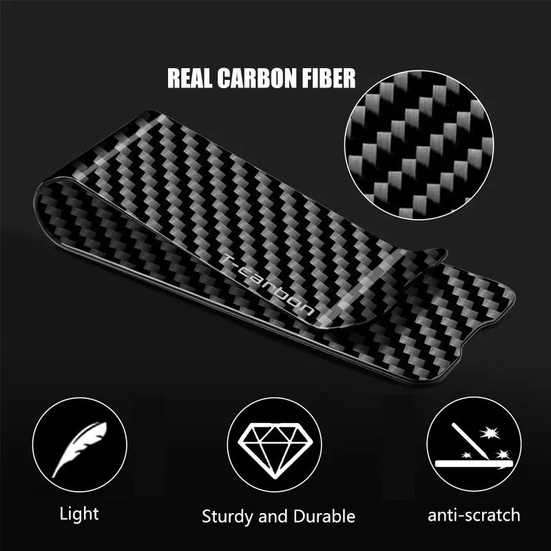 Carbon Fiber Money Clip for Cash Credit Card Front Pocket Wallet Minimalist Wallet Slim Wallet Credit Business Card Holder