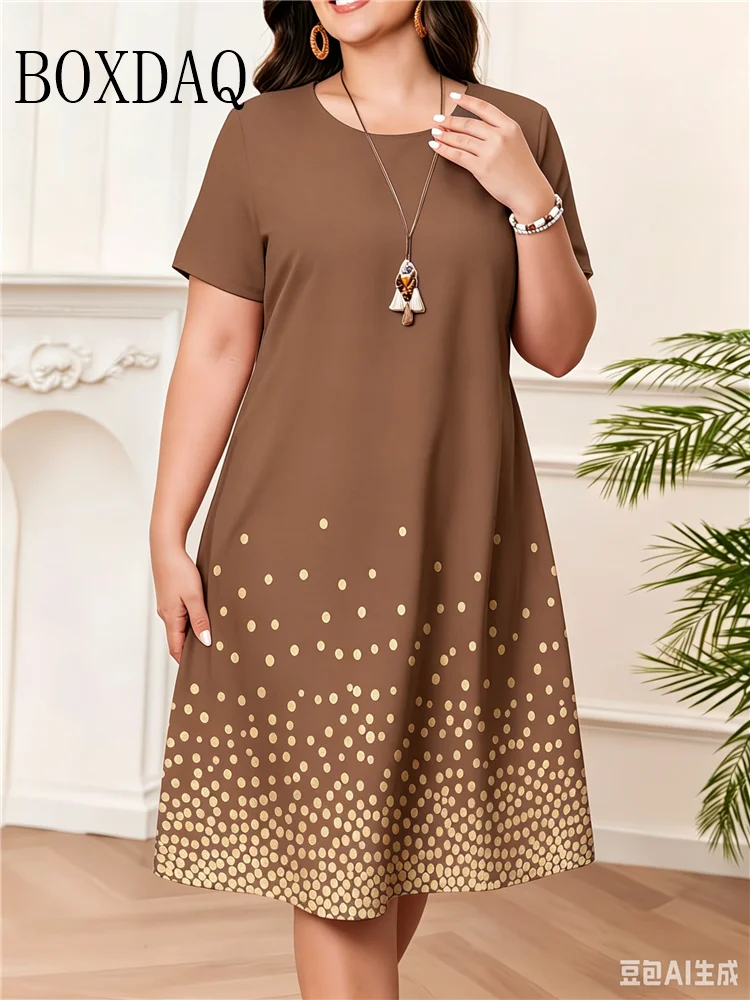 Summer Upf Clothing - Letnia sukienka damska z krótkim rękawem,