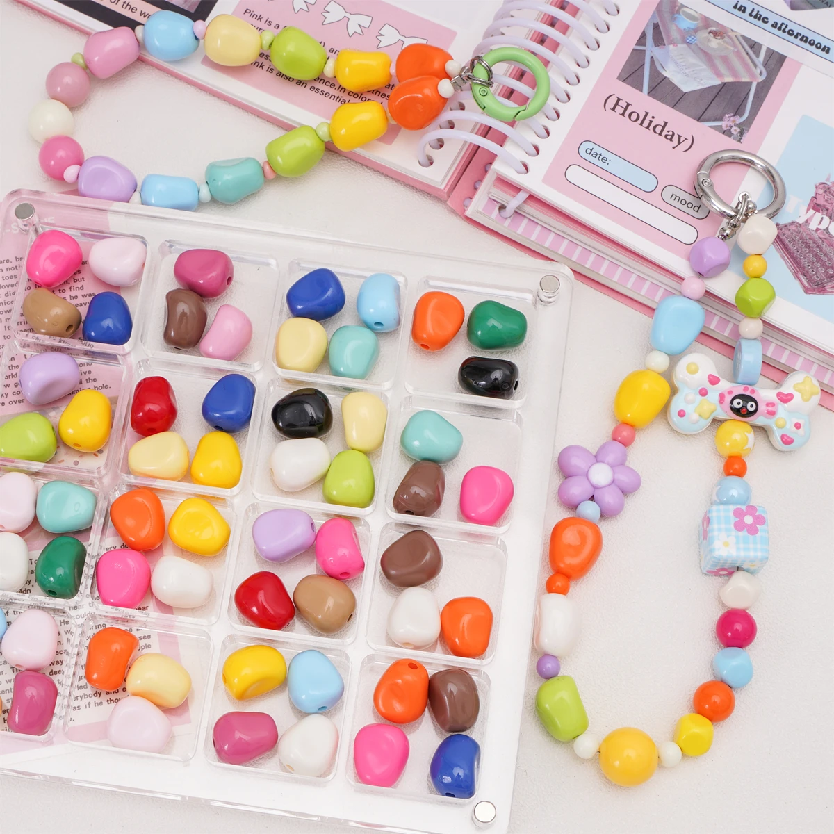 

5-20Pcs Acrylic Soild Color Corn Kernels Shape Beads 12x15mm Spacer Loose Beads For Jewelry Making DIY Keychain Charms Materials