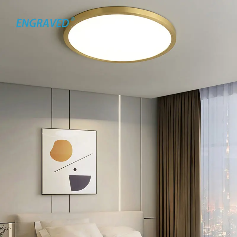 

ENGRAVED Nordic Light Luxury Modern Art Style Ultra-Thin Dust-Proof Insect-Proof Moisture-Proof Highlighting Chandelier