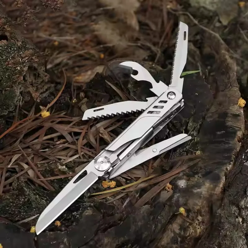 

Multi functional small knife EDC outdoor tool portable pocket knife camping scissors saw portable combination tool