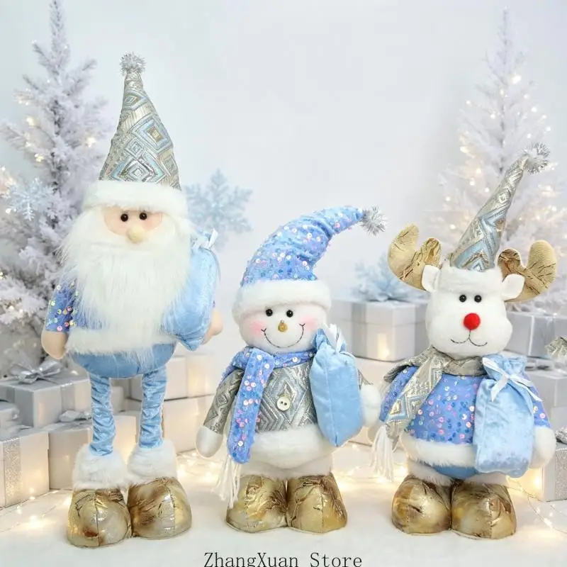 Freistehende Weihnachtsfigur aus Stoff für Regalfenster-Akzent 3XUF – Detail 2