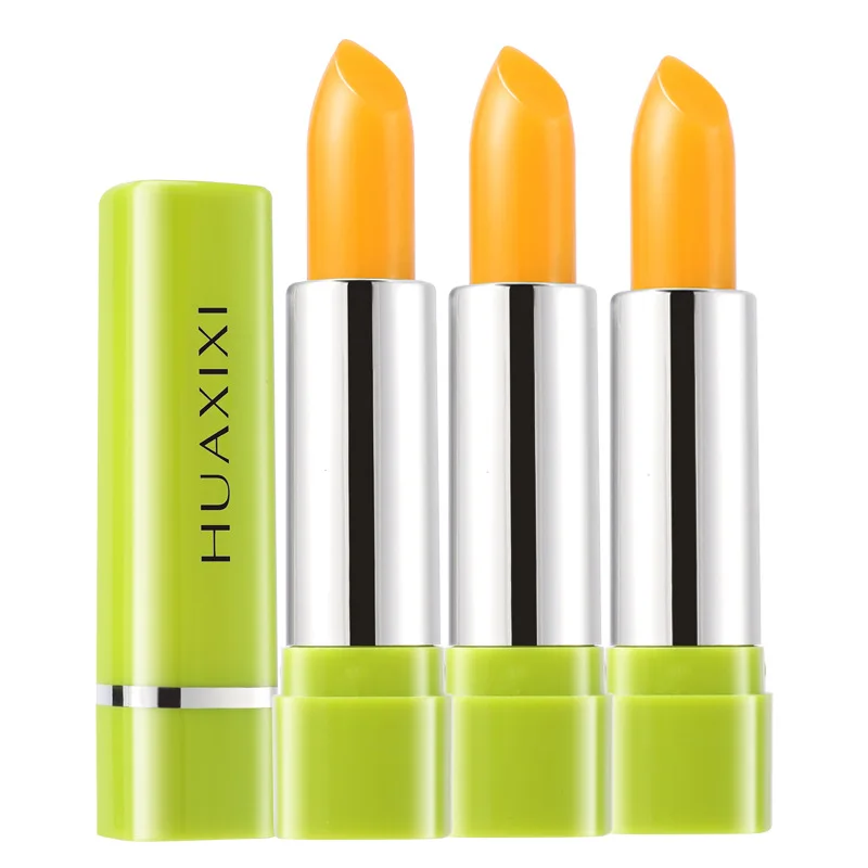 Bálsamo labial hidratante de Aloe Vera, Caroteno, cambia de Color, lápiz labial de gelatina, Base de planta, maquillaje de larga duración, cuidado de labios TSLM1