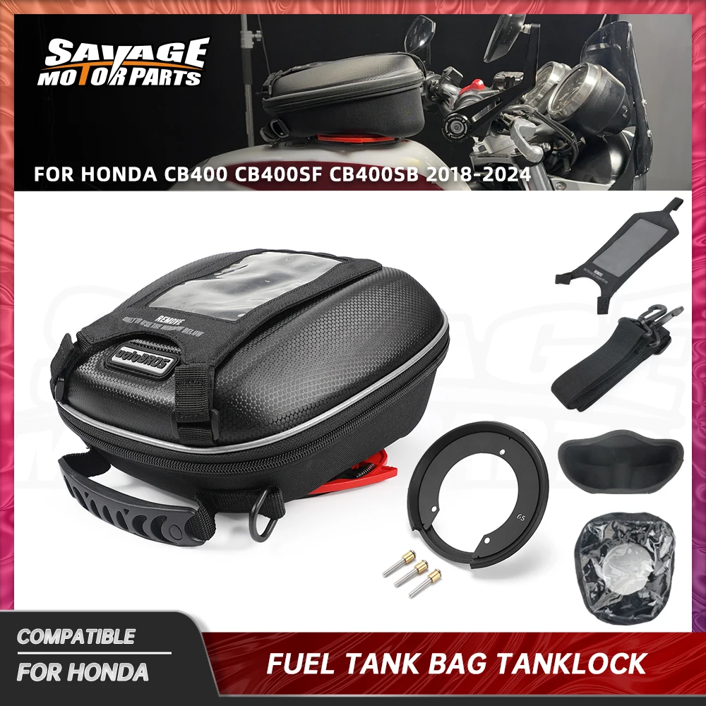 For Honda CB400 2024 Tank Bag Luggage CB400SF CB400SB Super 2018+ Tanklock Racing Backpack Storge Bags Motorcycle Accessories