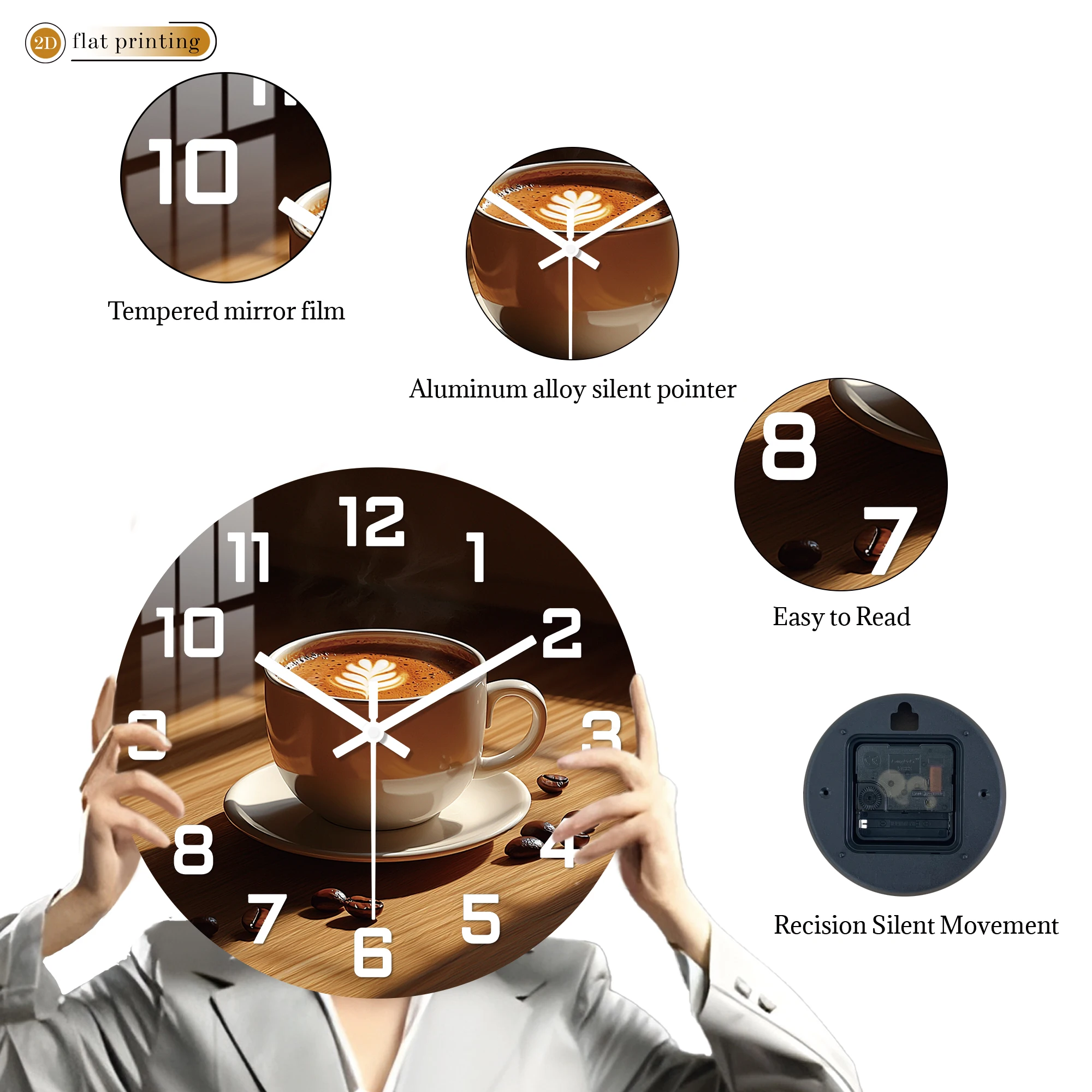 Coffee Cup Wall Clock 5
