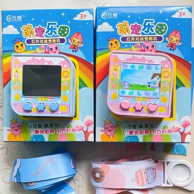 New Tamagotchi Original Sugar Cube Electronic Pet Machine Game Console Chinese Color Screen Children Pet Development Toy Gifts