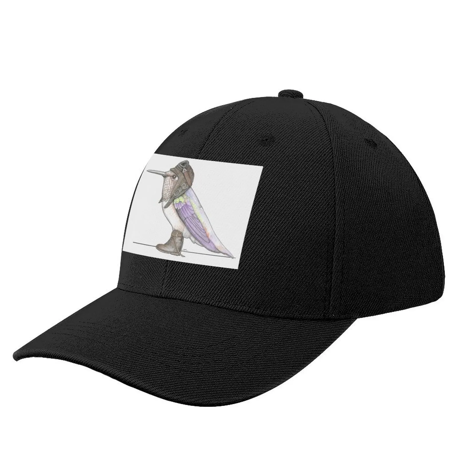 Rufus Hummingbird in Vintage Flight Boots Baseball Cap Uv Protection Solar Hat Golf Cap Icon Sun Cap Luxury Woman Men's