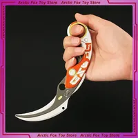 New 15cm Valorant Weapon Velocity Skin Karambit Samurai Sword Game Elite Peripheral Metal Katana Weapon Model Crafts Gifts Toys