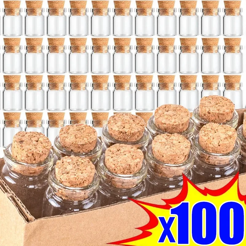 나무 코르크가 달린 미니 투명 유리병, DIY 메시지 소원 병, 결혼식 생일 파티 장식, 선물, 100 개, 10 개 Best5 나무 코르크가 달린 미니 투명 유리병, DIY 메시지 소원 병, 결혼식 생일 파티 장식, 선물, 100 개, 10 개 Best5