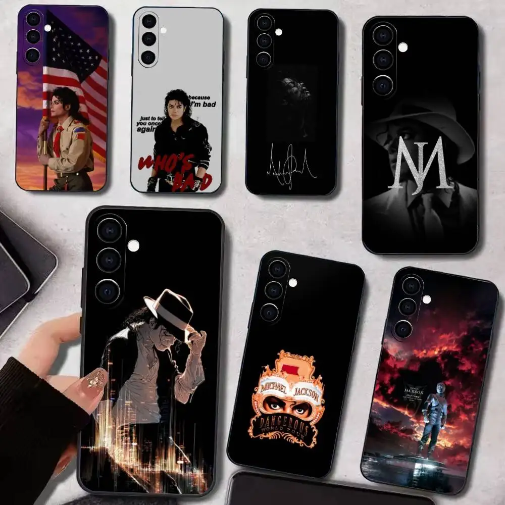 

Moonwalker M-Michael J-Jackson Phone Case For Samsung Galaxy A73,A72,A71,A70,A53,A52,A51,Others Soft Black Cover