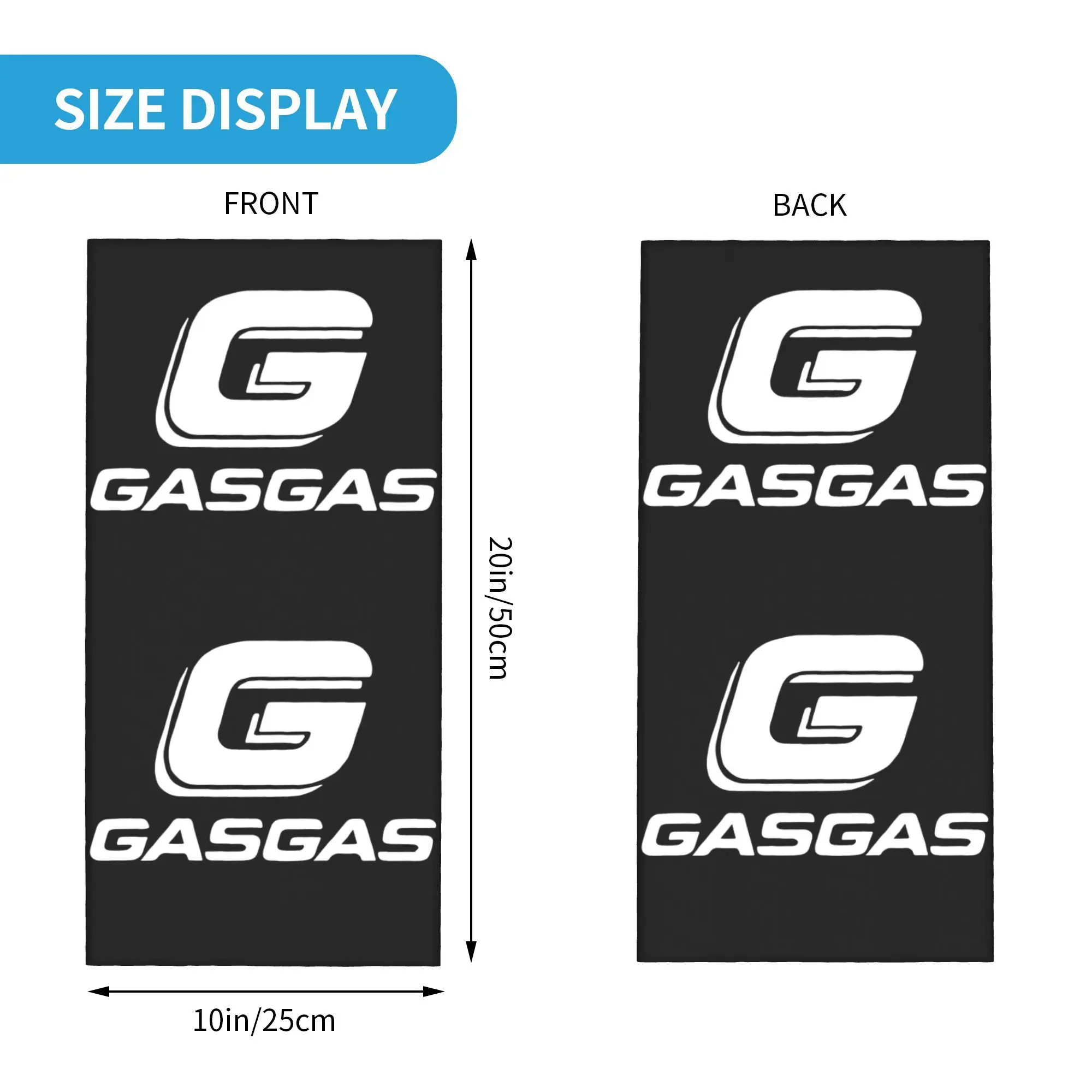 Custom G-Gasgases Logo Motor Bandana Neck Gaiter UV Protection Face Scarf Cover Men Women Racing Headwear Tube Balaclava