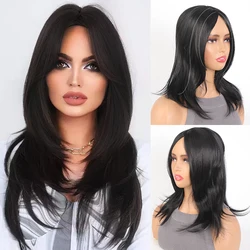 MSTN Synthetic Women'S Top Of The Head Wig Suitable For Women'S Hair Pieces Women'S Multi-Layer Long Straight Hair Wavy Curly