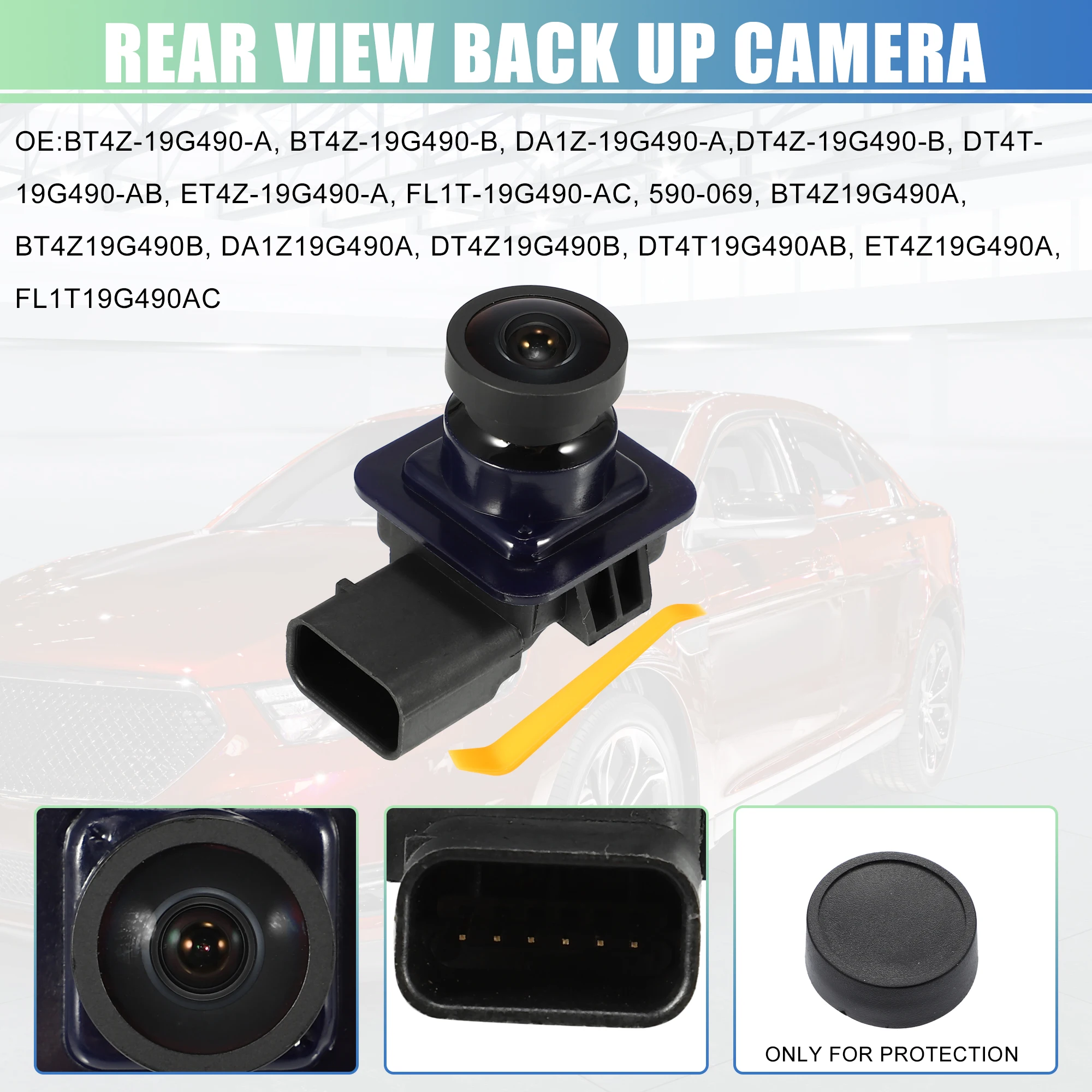 

UXCELL BT4Z-19G490-A Car Rear View Backup Camera with Pry Bar for Ford Edge 2011-2014