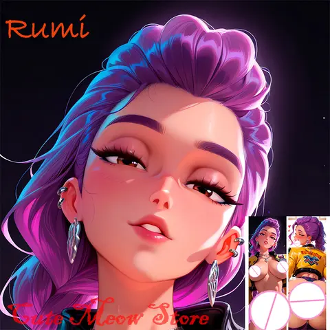 Funda de almohada para adultos con estampado de doble cara de anime Dakimakura Rumi, tamaño real, personalizable