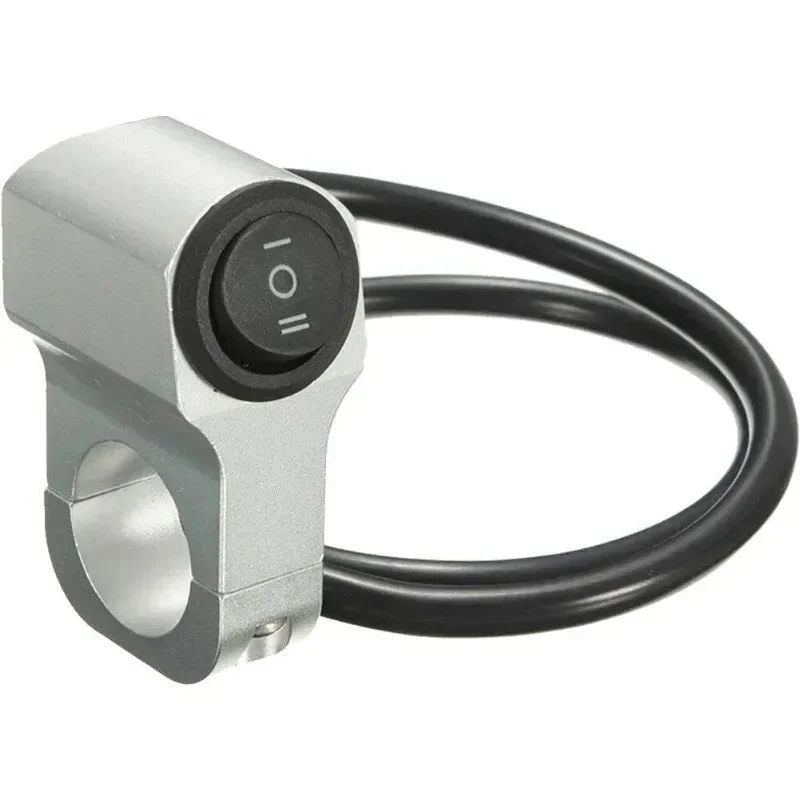 12V Fog Spotlight Retro 22cm 7/8in Aluminum Alloy Motorcycle Handlebar Headlight Switch Three-position Waterproof