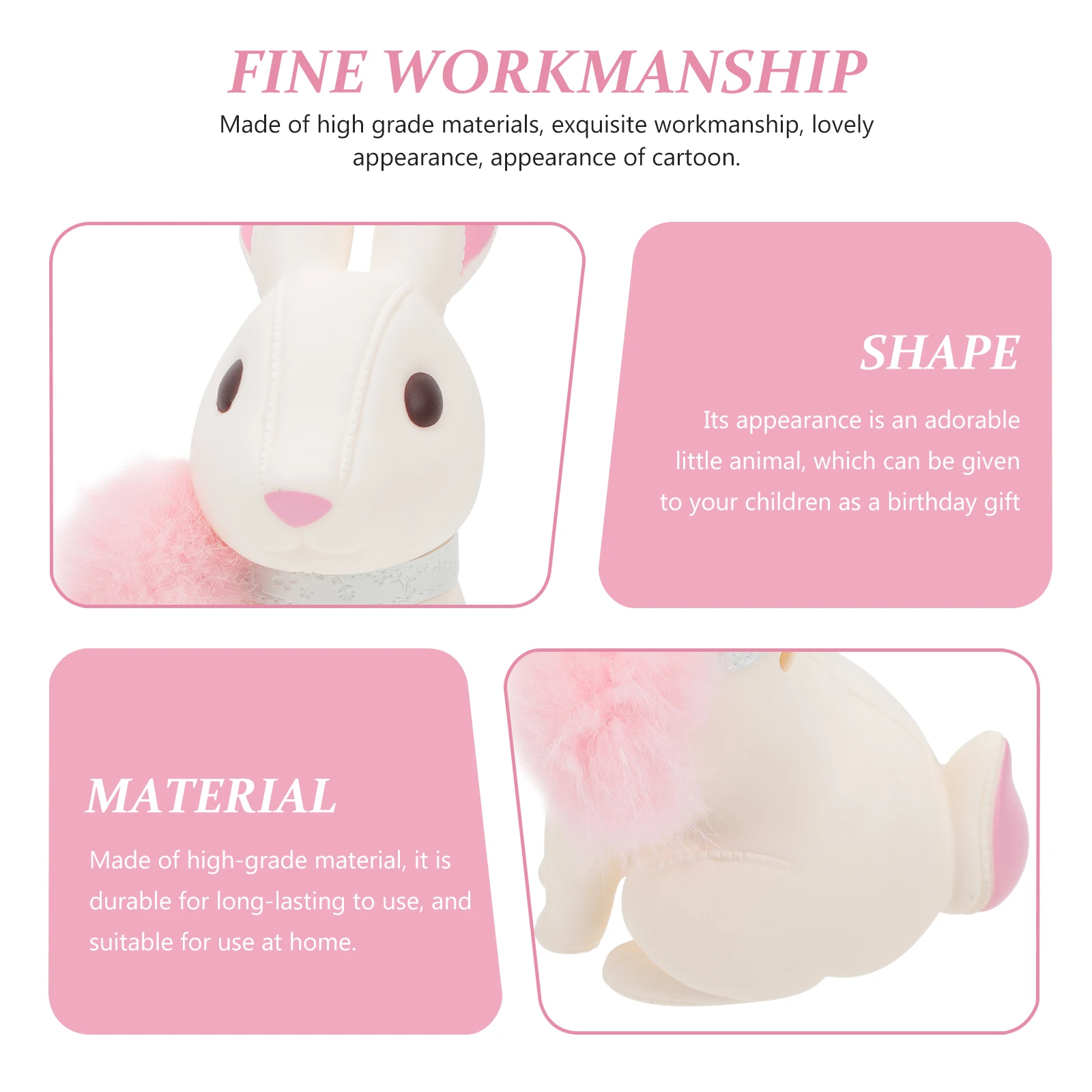 

Easter Bunny Piggy Bank Lovely Creative Money Saving Pot Kids Easter Gift Children Desktop Decor Rabbit Coin Bank