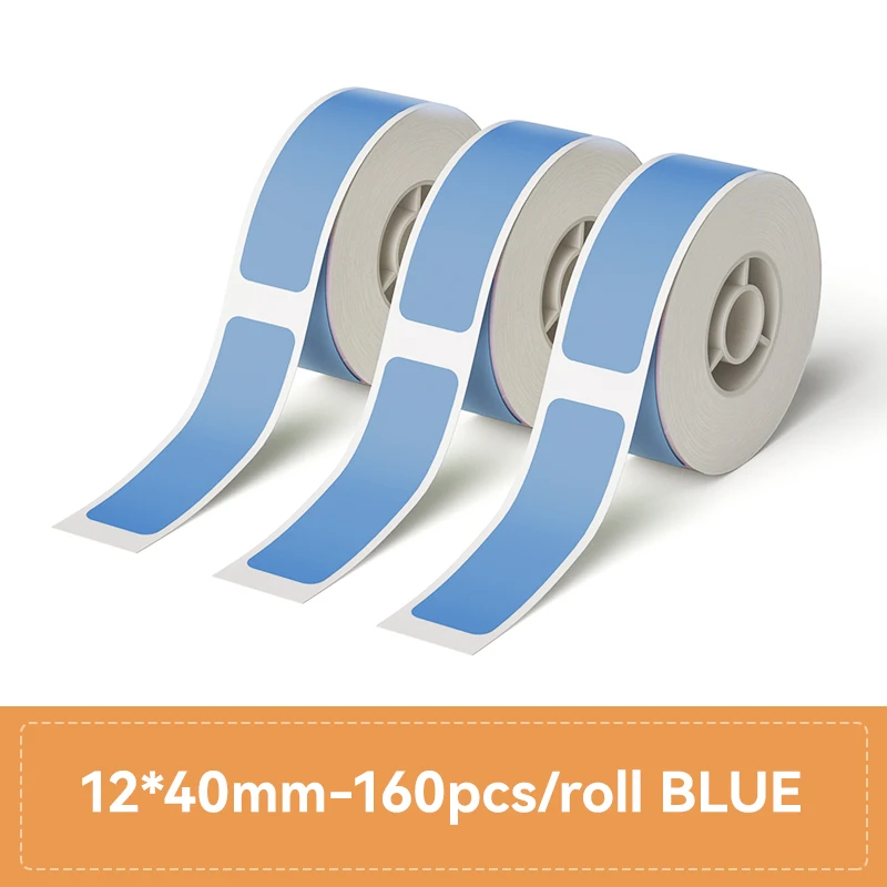 3 rollen/set Niimbot thermisch etiketpapier, waterdicht, krasbestendig, geschikt voor D110, D11, D101, H1, H1S smart-etiketprinters.