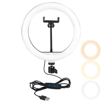 10inch 26cm Selfie Ring Light Photography Fill Lighting Led Ring Lamp for Video Recording Live Broadcast Selfie Led Lamp