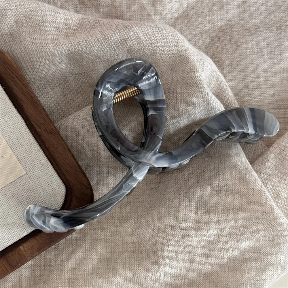 أنماط رخامية رائعة مخالب شعر كبيرة أكريليك للنساء ، قبضة شعر للسيدات ، قبضة شعر ، أغطية رأس ، مشابك ، مشابك شعر ، جديدة لغسيل الوجه