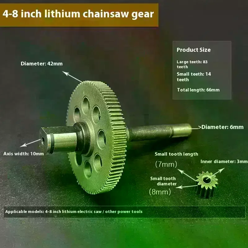 

1 Set 14 Teeth Brushless Motor Gear Chain Saw Mini With Shaft For Power Tools 550 Type Assembly