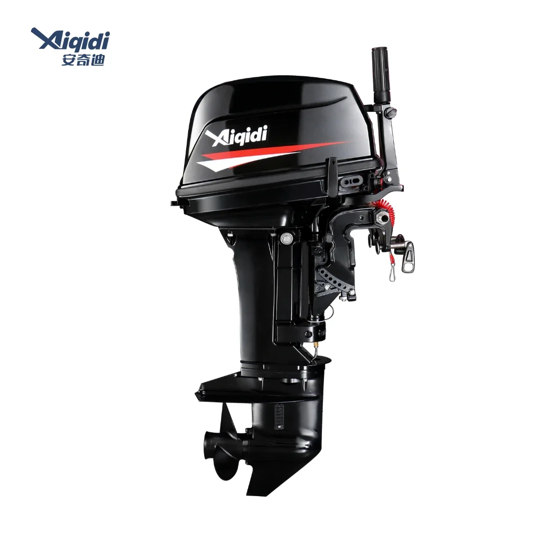 

New T20 20HP 2-Stroke Engines Tiller Control Long/Short Shaft AIQIDI Petrol-driven Outboard Engine