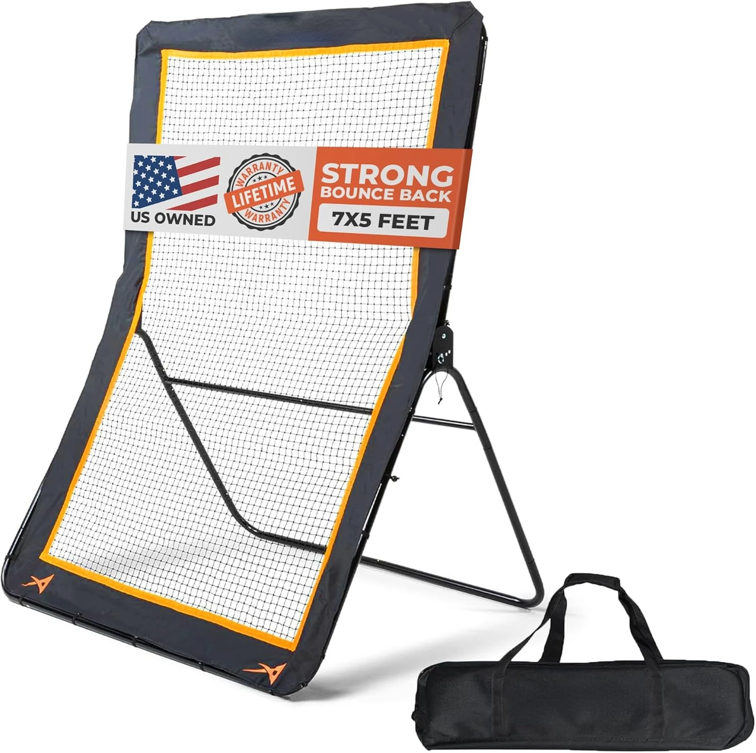 Lacrosse Rebounder for Backyard 5x7 Feet Baseball Rebounder Volleyball Rebounder - Lacrosse Ball Pitchback, Throwback,