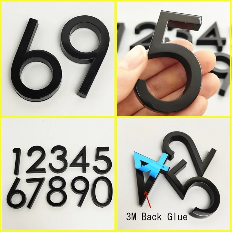 Wholesale Black House Numbers and Letters for Door Plate